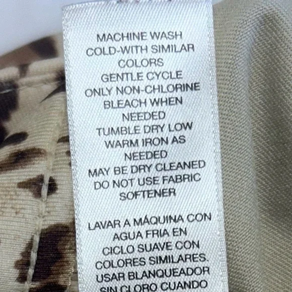 Chico’s Zenergy Golf Leopard Print Skort Size 2 Large Cheetah Animal Active Mini - Picture 5 of 7